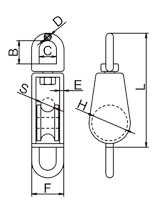 單滑輪帶環(huán)標(biāo)注